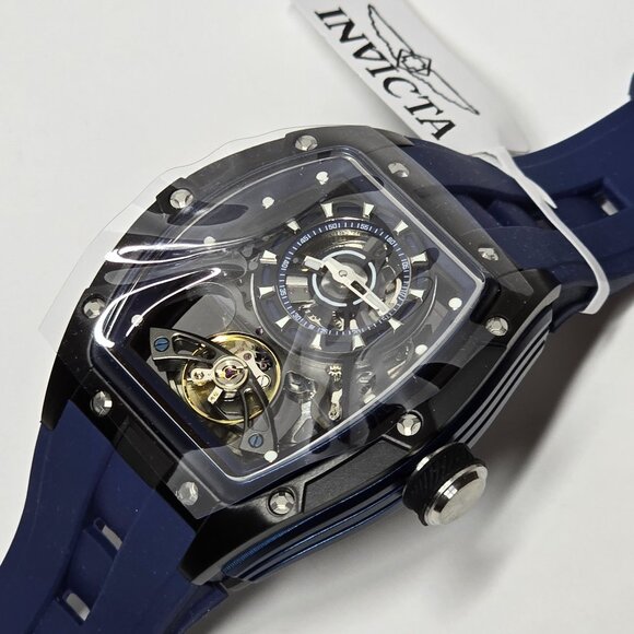 Invicta S1 Rally Torque Automatic Men's Watch w/ Skeleton Dial 44mm Blue (49036) - Picture 9 of 13
